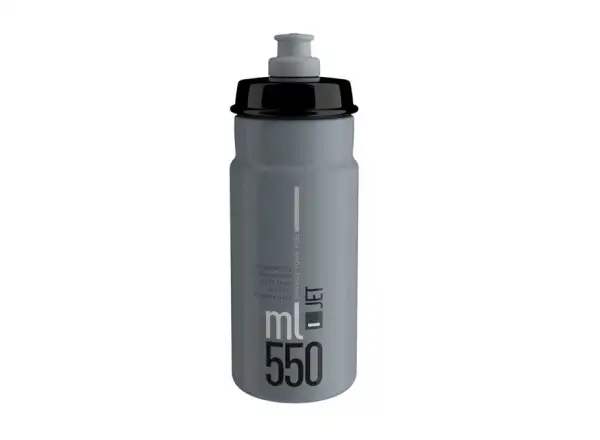 Elite Jet butelka 550 ml szara/czarne logo
