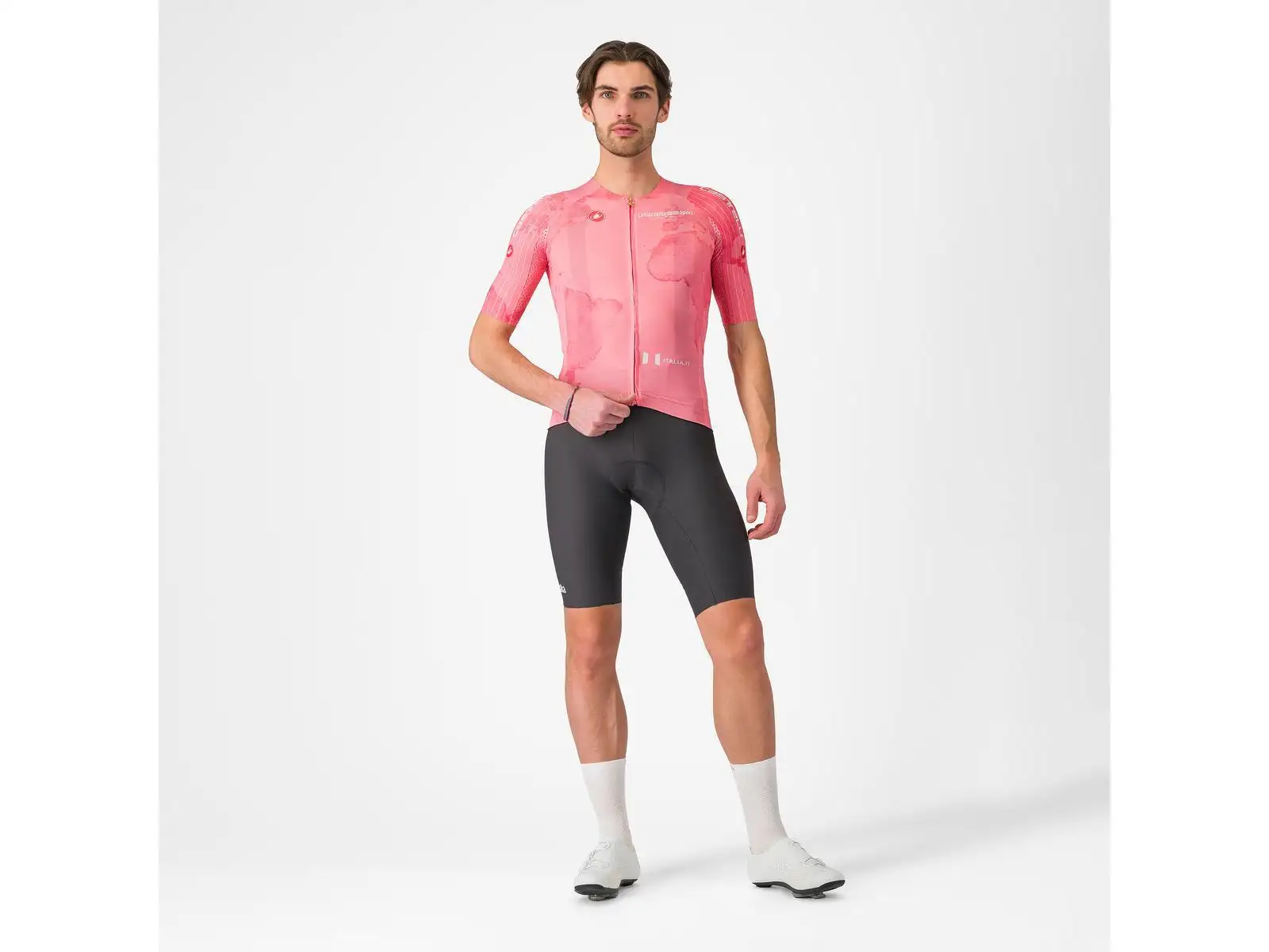Castelli Giro 108 Race 8S męska koszulka z krótkim rękawem Rosa Giro