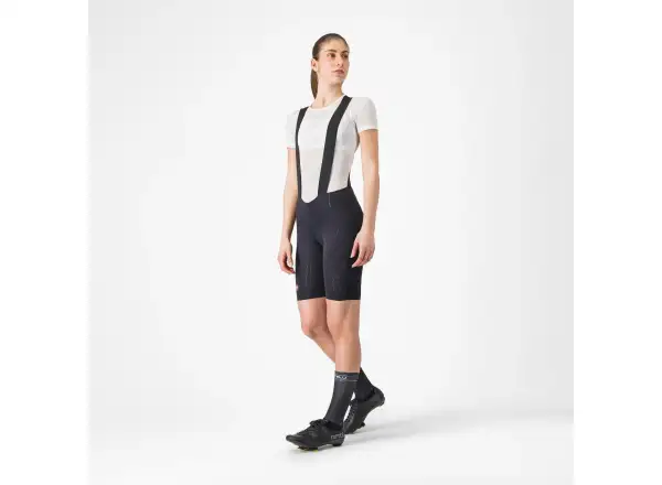 Castelli Free Aero Race S damskie szorty z wkładką i szelkami Black