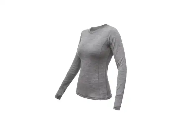 Sensor Merino Bold damski podkoszulek długi rękaw Cool Gray