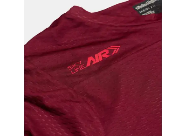 Troy Lee Designs Skyline Air Mono męska koszulka z krótkim rękawem Oxblood