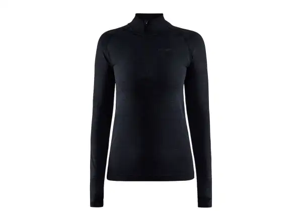 Craft CORE Dry Active Comfort Zip damska koszulka długi rękaw czarna