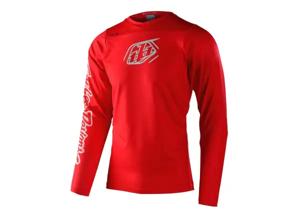 Troy Lee Designs Skyline Chill Iconic męska koszulka z długim rękawem Fiery Red