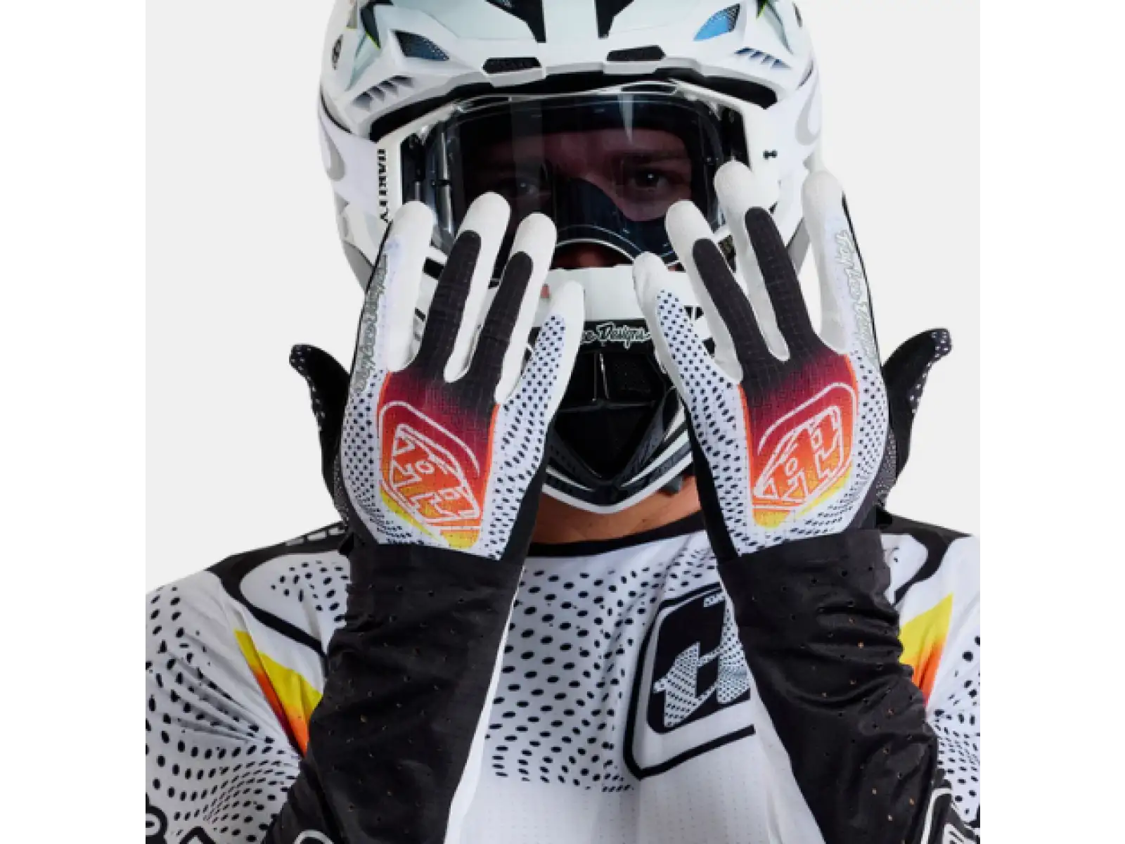 Troy Lee Designs Air Optic rękawice White/Black