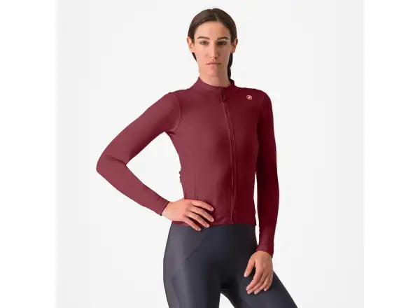 Castelli Espresso Thermal damski dres Deep Bordeaux