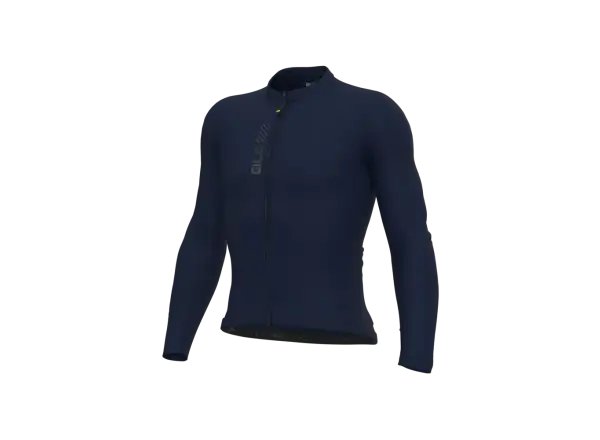 Alé Pragma Color Block męska koszulka rowerowa z długim rękawem Navy Blue