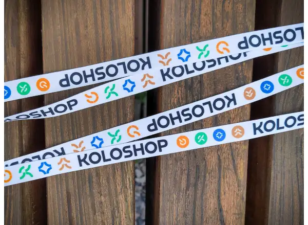 Koloshop smycz na szyję biała