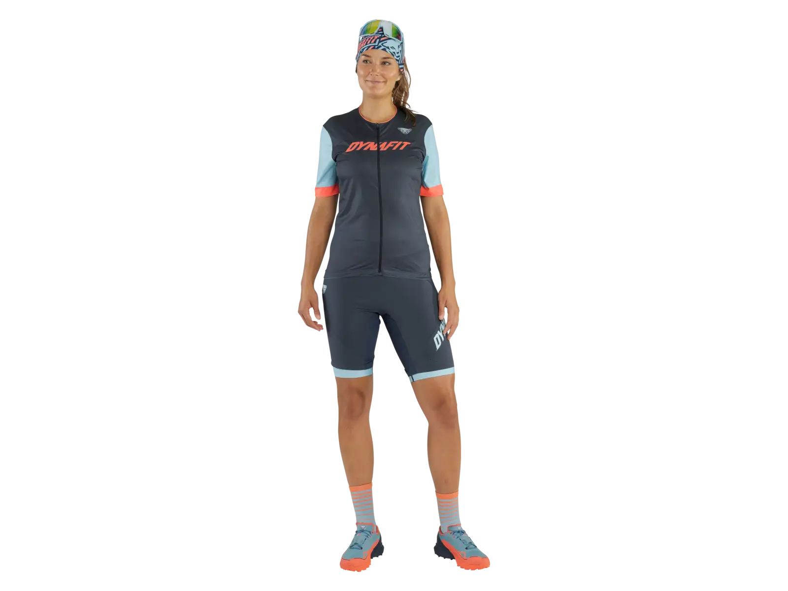 Dynafit Ride Light Full Zip damski dres krótki rękaw Blueberry/Marine Blue