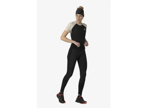 Dynafit Alpine Softshell Hybrid damskie spodnie do biegania Black Out