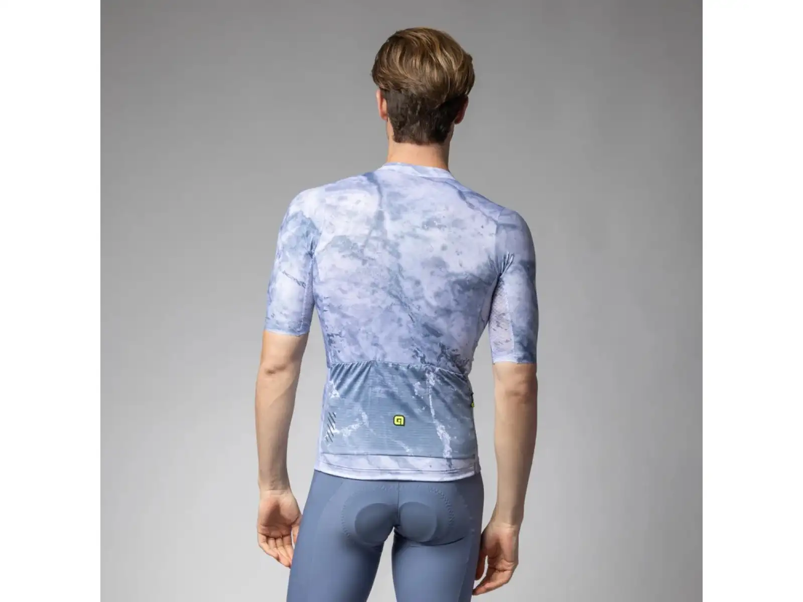 Alé PR-E Marble męska koszulka krótki rękaw Steel Blue