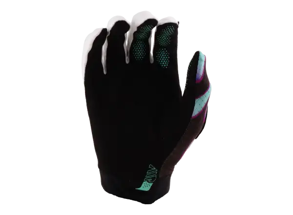 Troy Lee Designs Youth Air Overspray rękawiczki dziecięce Black/Real Teal