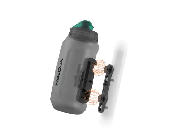 Fidlock Twist zestaw antybakteryjna butelka Smoke 750 ml + baza na ramę