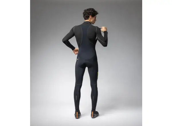 ALÉ Calzamaglia C/B Winter męskie zimowe spodnie rowerowe black/fluo yellow
