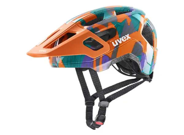 Uvex React JR dziecięcy kask Papaya Camo