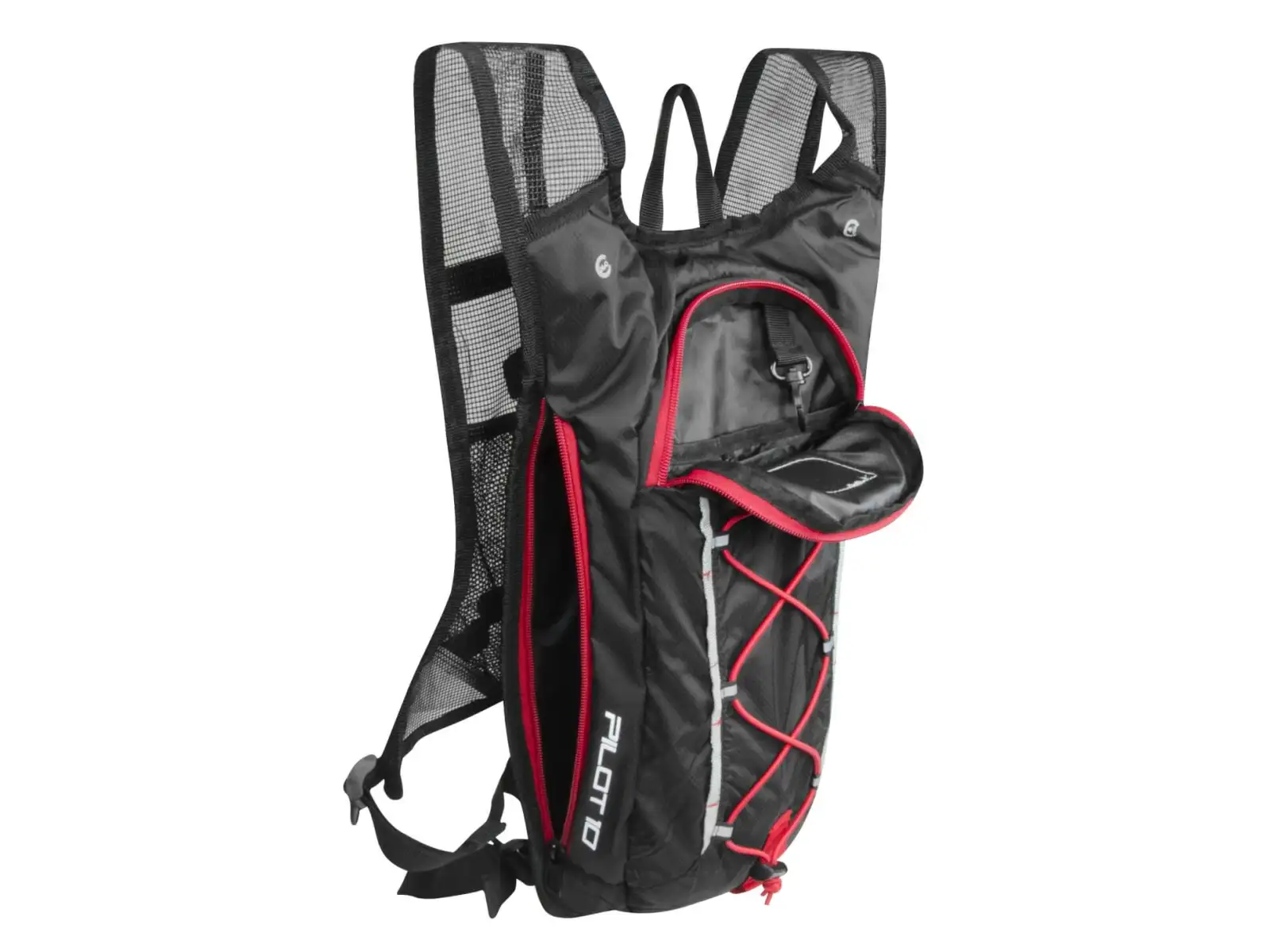 Force Pilot Plus plecak 10+2 l rezerwuar czarna/czerwona