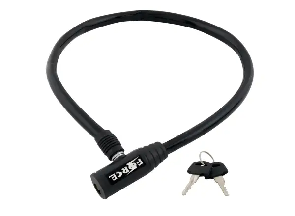 FORCE zapięcie na klucz 70cm/8mm czarne
