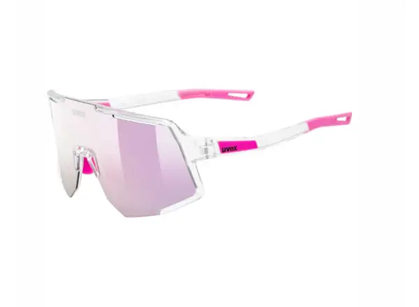 Uvex Sequenze okulary rowerowe Clear/Mirror Pink