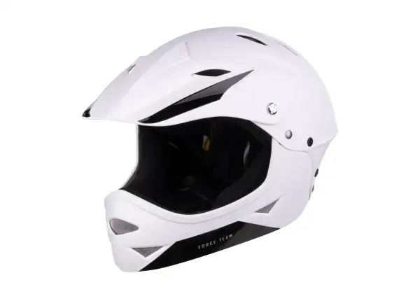 Force Downhill Junior kask biała matowa