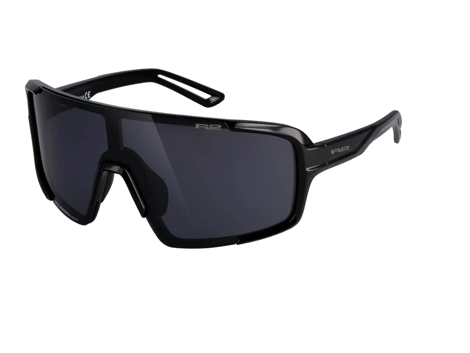 R2 Impulse okulary przeciwsłoneczne czarna błyszcząca/dymna