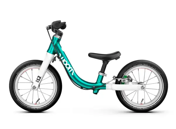 Woom GO 1 dziecięcy rowerek biegowy 12" Metallic Turquoise