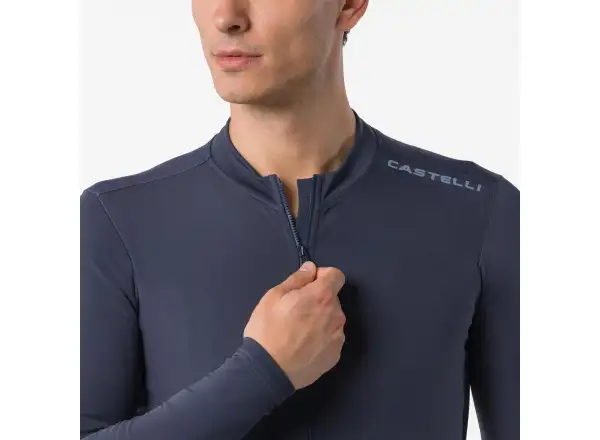 Castelli Espresso Thermal 2 męska koszulka długi rękaw Twilight blue