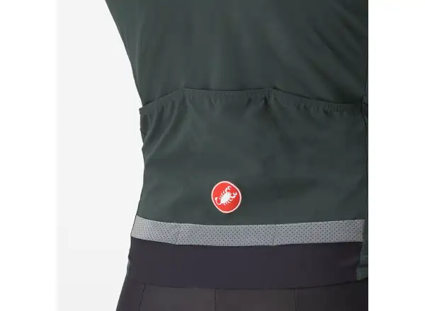 Castelli Beta RoS męska kurtka Rover Green/Red Orange
