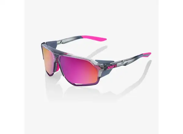 100% Norvik sportowe okulary Polished Translucent Grey/Purple Multilayer