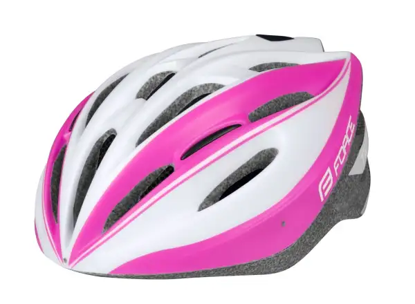 Force Tery kask rowerowy biała/różowa