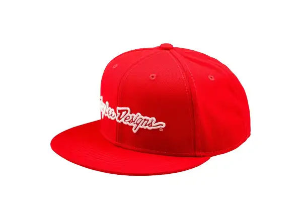 Troy Lee Designs Flat Bill Czapka z daszkiem Signature Team Red