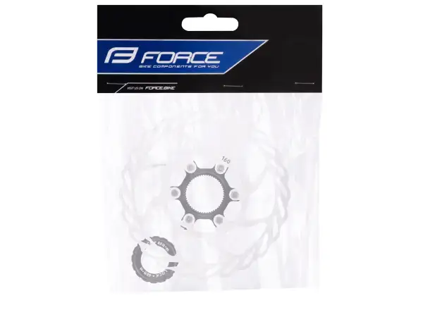 Force Center Lock 160 mm tarcza hamulcowa srebrny