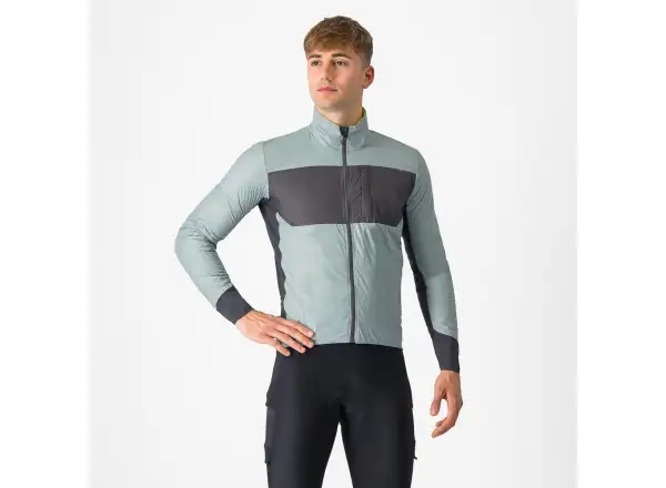 Castelli Unlimited Puffy męska kurtka Defender Green/Dark Grey