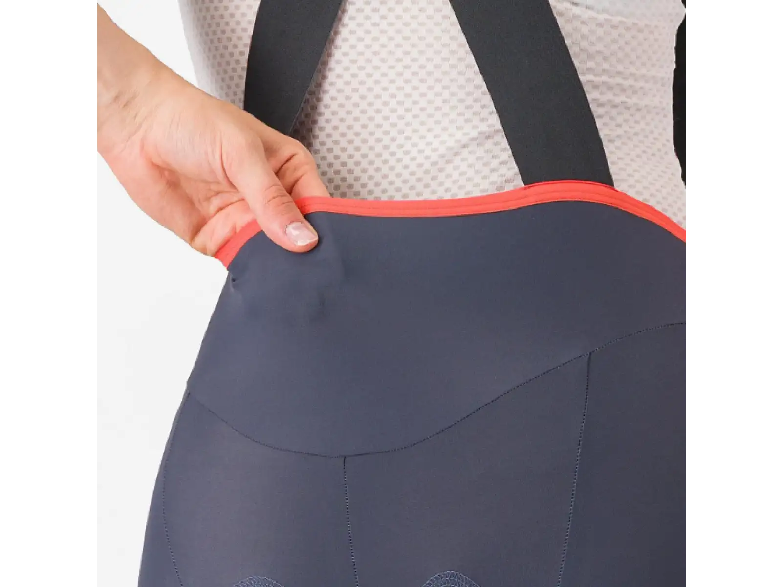 Castelli Prima 2 DT damskie spodenki z szelkami Twilight Blue/Hibiscus