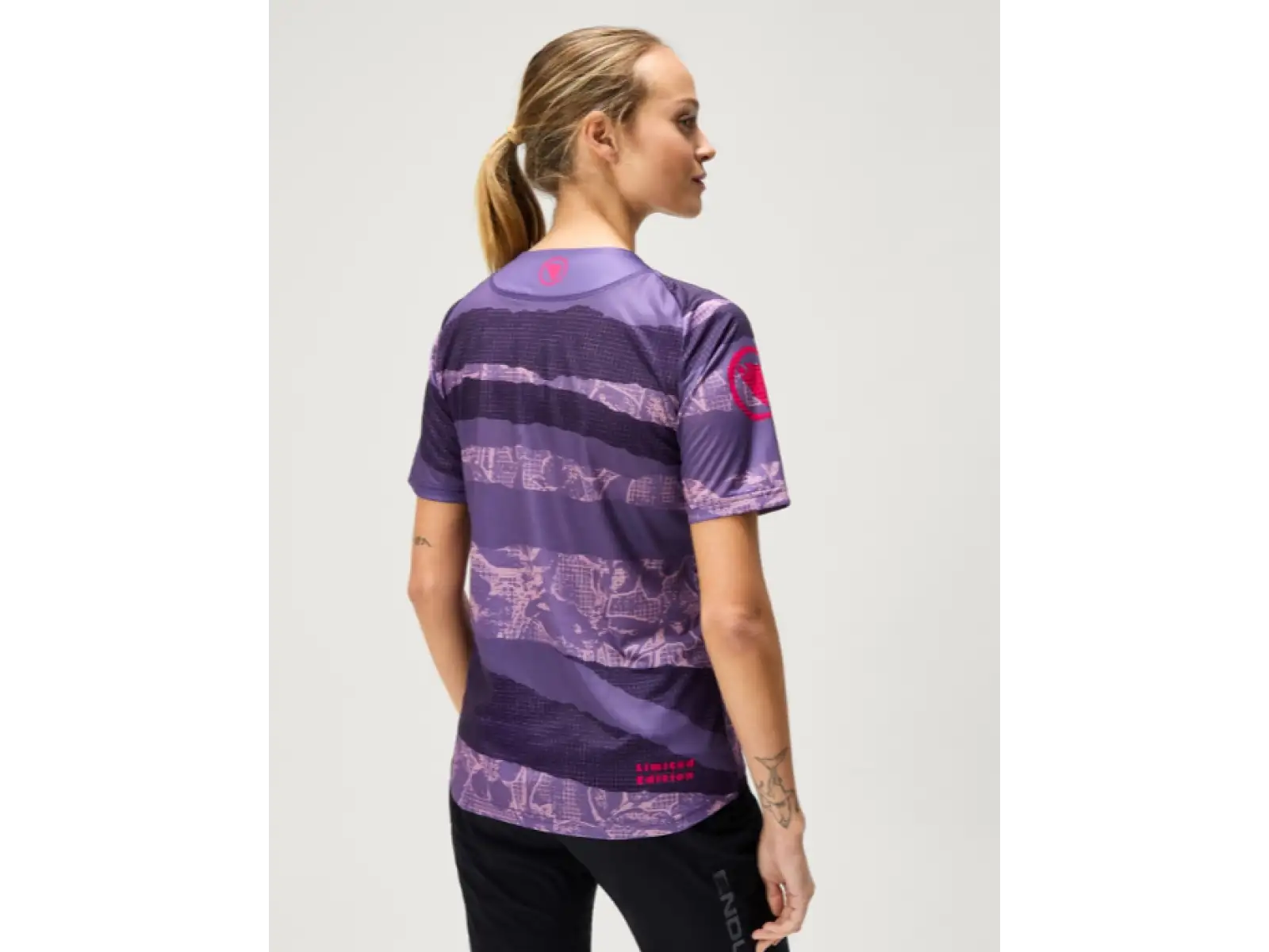 Endura LTD Patchwork damski koszulka krótki rękaw Bramble
