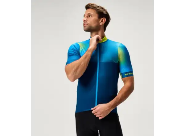 Endura FS260 Bitmap męska koszulka krótki rękaw Barra Blue