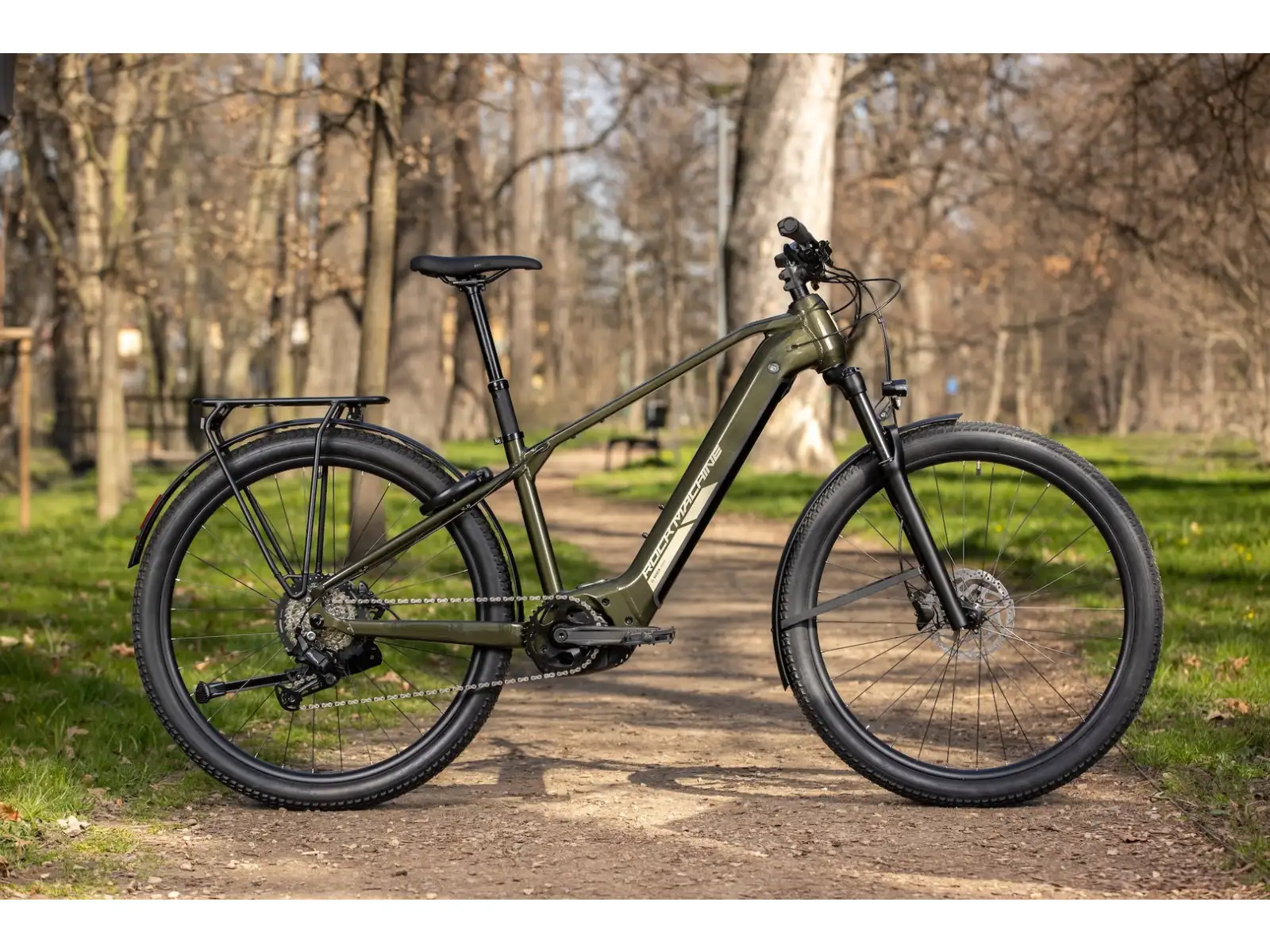 Rock Machine eBlizz B70T górski rower elektryczny Gloss Dark Forest