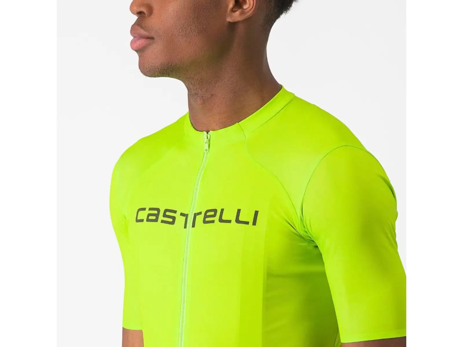 Castelli Elements męska koszulka krótki rękaw Electric Lime