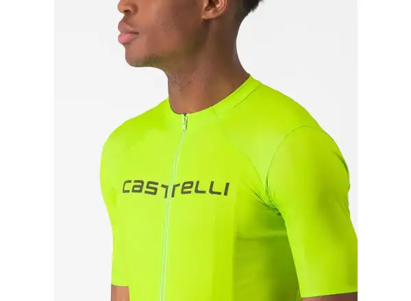 Castelli Elements męska koszulka krótki rękaw Electric Lime