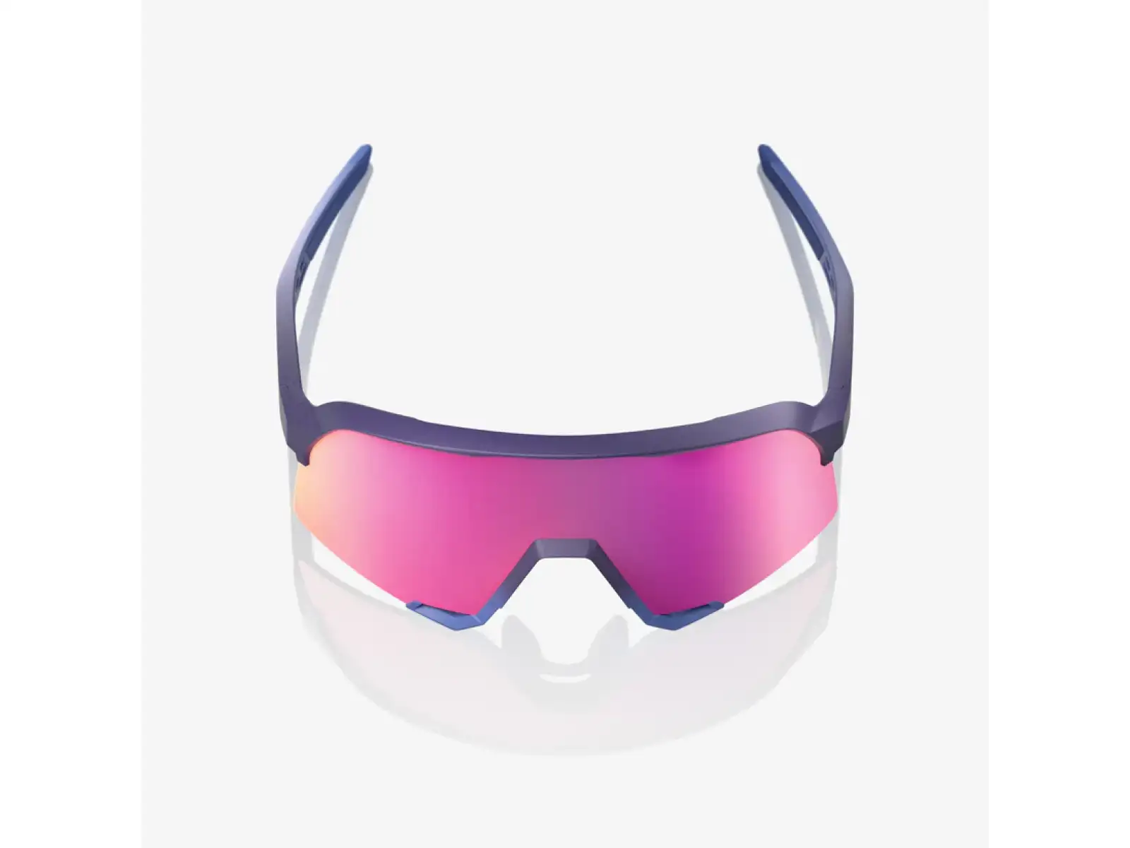 100% S3 okulary przeciwsłoneczne Satin Storm Metallic/Purple Mirror