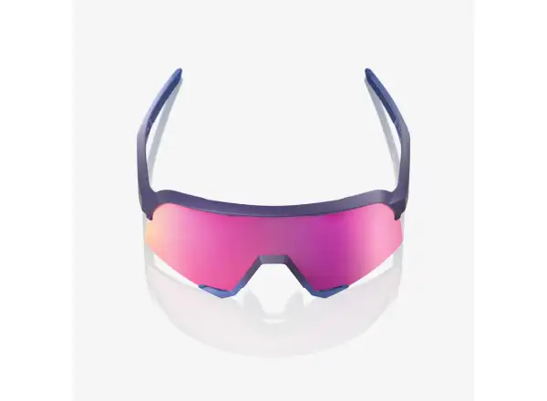 100% S3 okulary przeciwsłoneczne Satin Storm Metallic/Purple Mirror