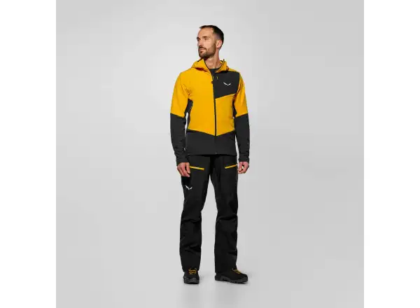 Salewa Ortles Fleece Pro Hooded męska polarowa bluza z kapturem Gold