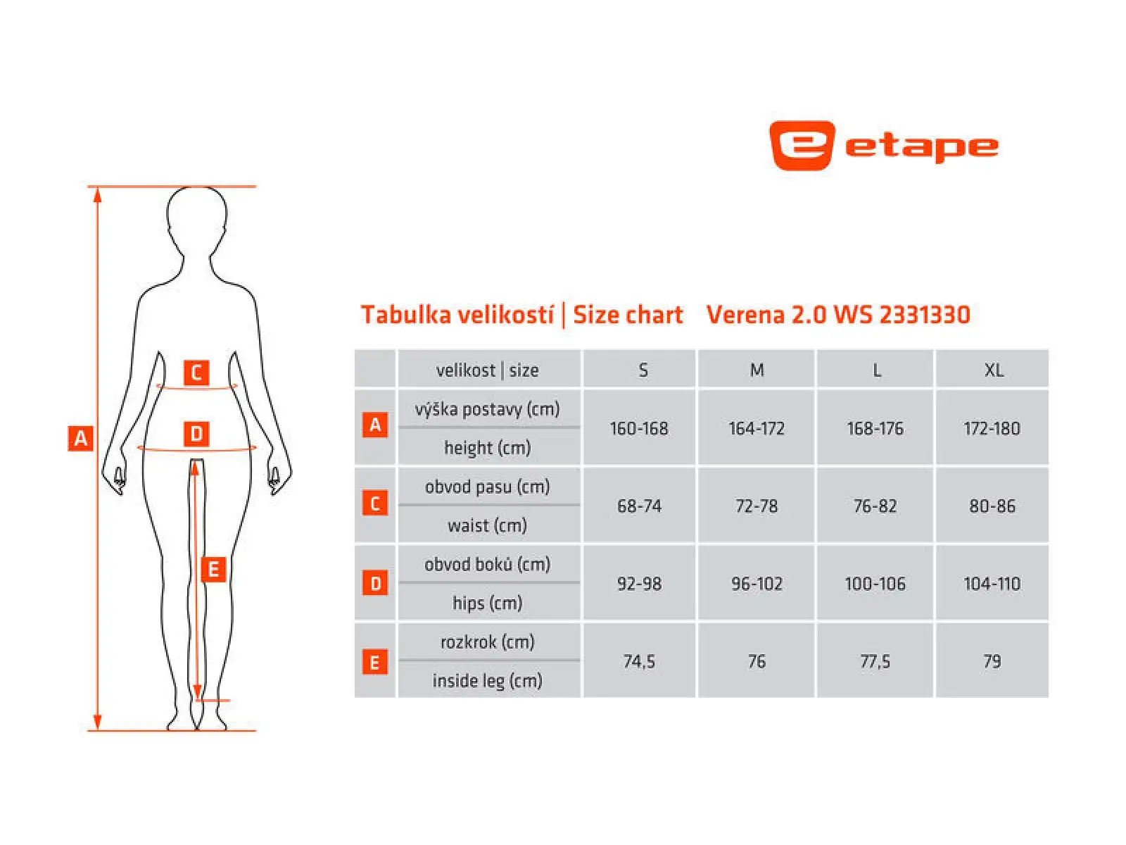 Etape Verena 2.0 WS damskie spodnie niebieski