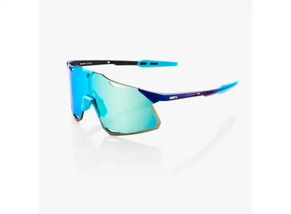 100% Hypercraft okulary Matte Metallic Into the Fade/Blue Topaz Multilayer Mirror