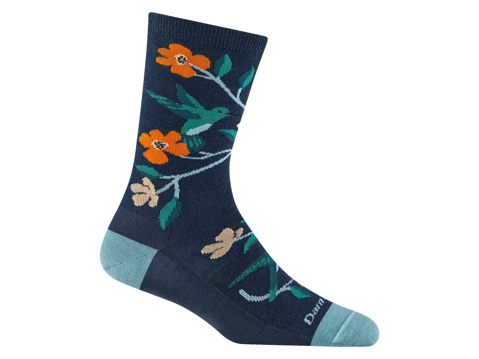 Darn Tough Birds of a Feather Crew Lightweight skarpetki damskie Midnight