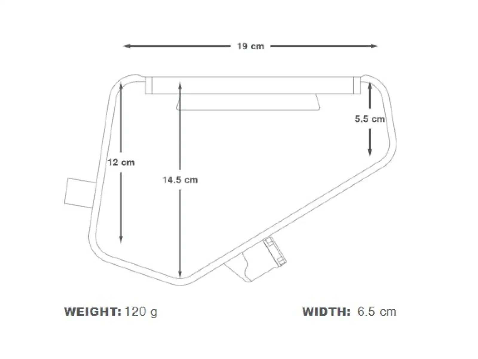 Apidura bukłak na wodę do toreb ramowych 1,5 l