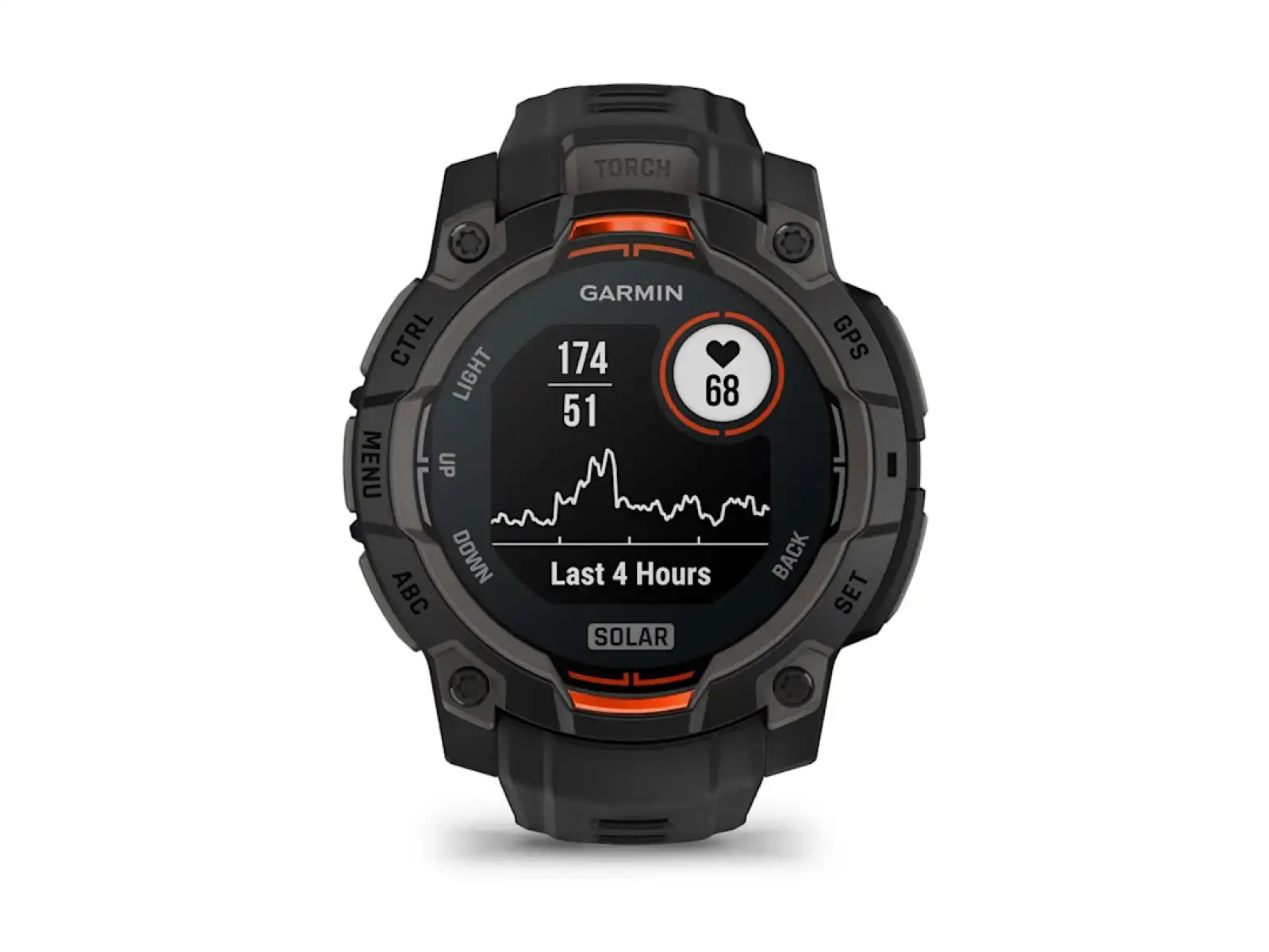 Garmin Instinct 3 Solar 45 mm smartwatch czarny/czarny pasek