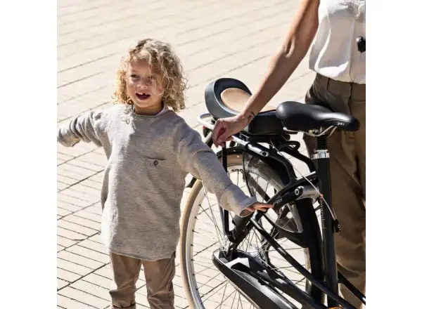 Urban Iki Junior tylne siedzisko z adapterem na bagażnik Bincho Black/Kurumi Brown
