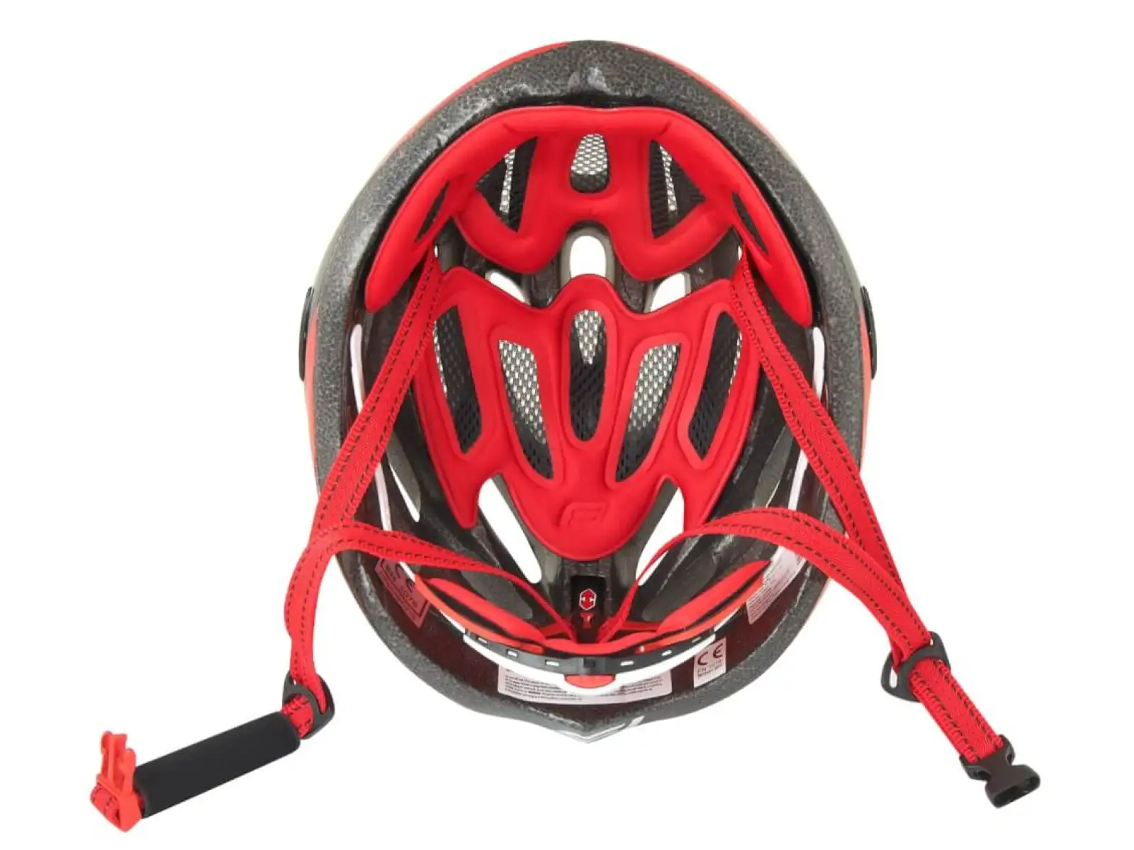 Force Road kask czarna/czerwona/biała