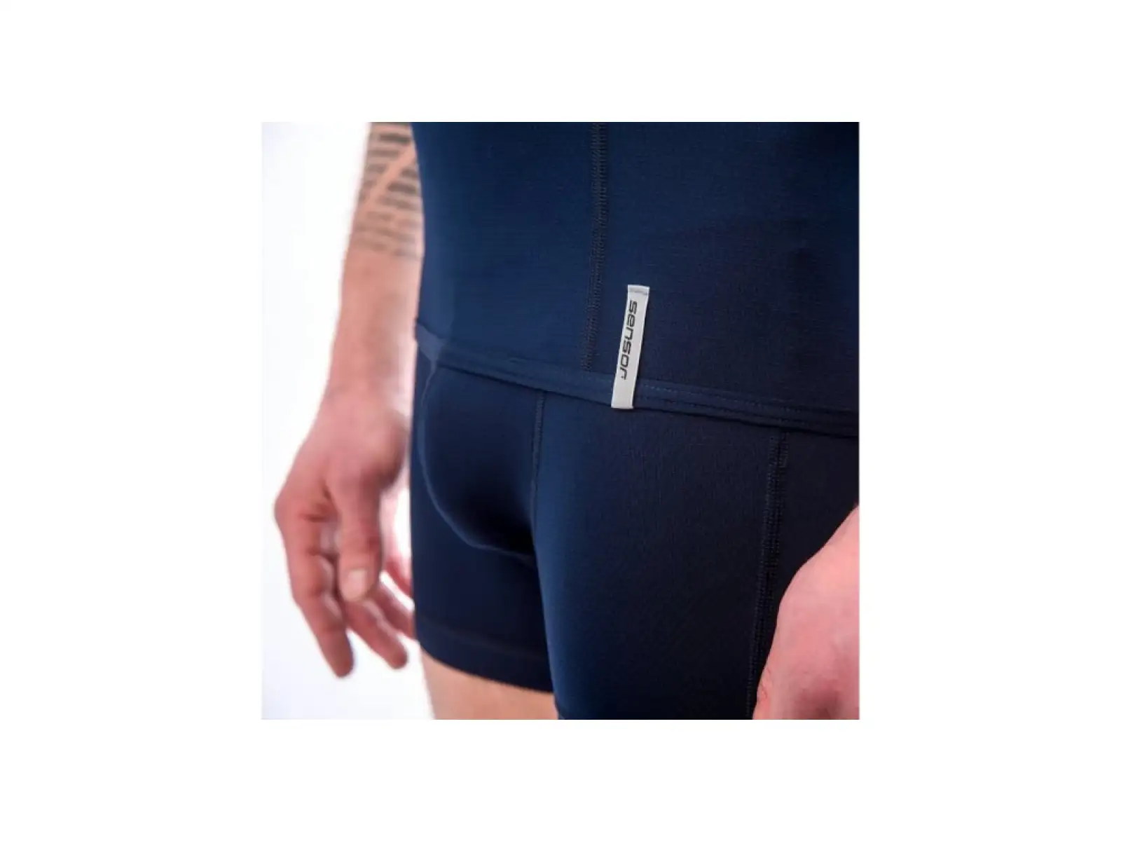 Sensor Coolmax Tech męska koszulka krótki rękaw Deep Blue