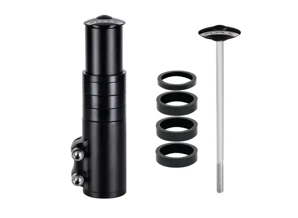 Force przedłużka redukcji widelca 1 1/8''Al 132 mm czarna