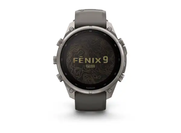 Garmin Fénix 9 Pro inReach Solar 47 mm Tytan Pebble Gray/Silver Gray